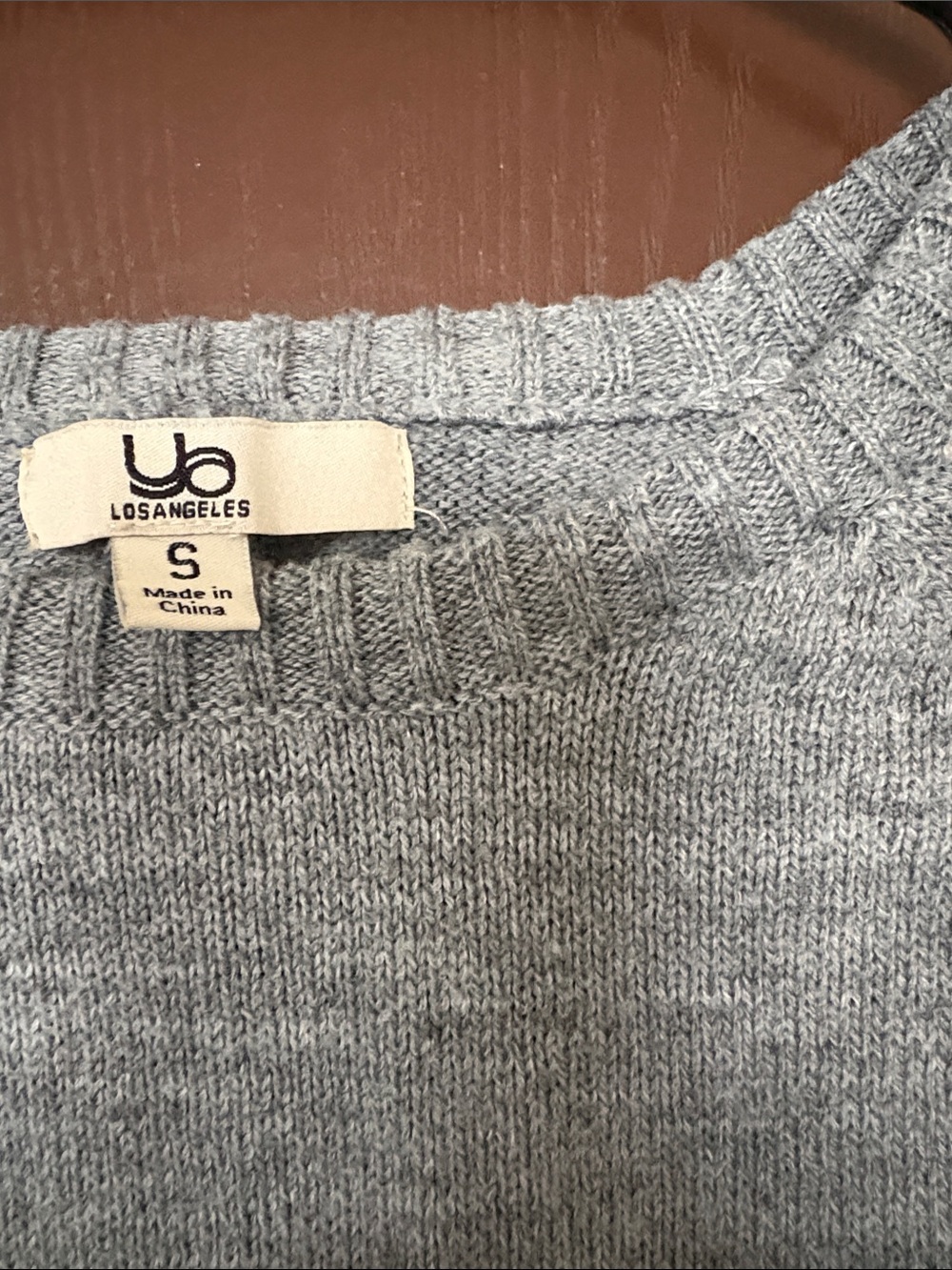 GBG Los Angeles Soft Light Blue Ribbed Crewneck Sweater - Men's